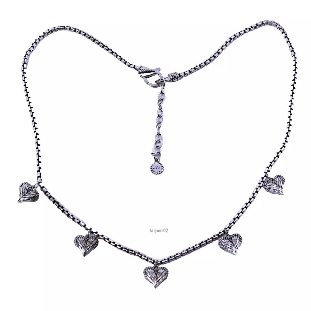 John Hardy JAI Symbols Love Box Chain Sterling Silver Necklace ANGEL WING 18-20" - Picture 7 of 10